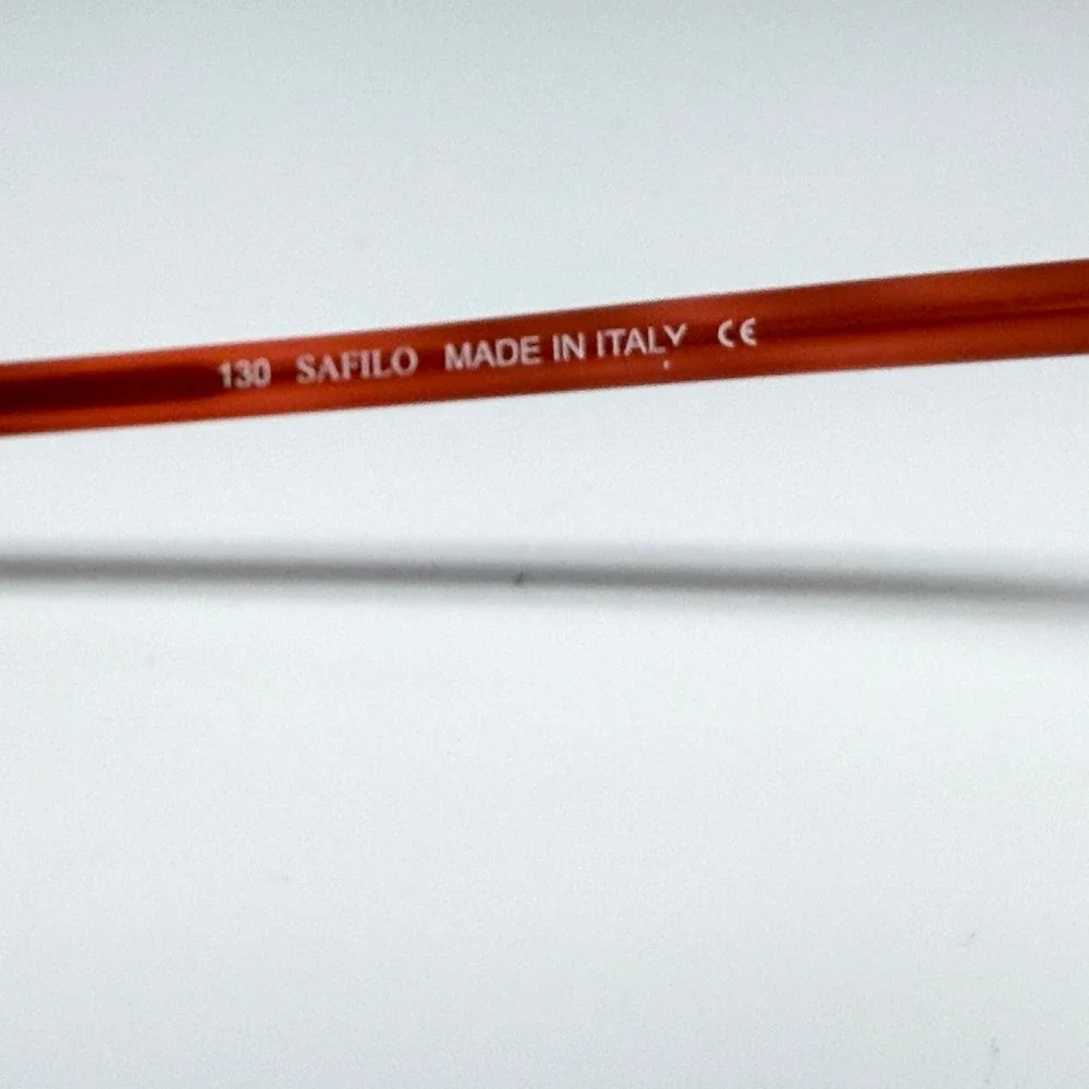 Safilo Emozioni 4029 0FA3 Red Marble Oval Eyeglasses Frames Italy 130